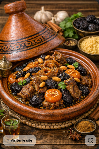 Lamb tagine with prunes